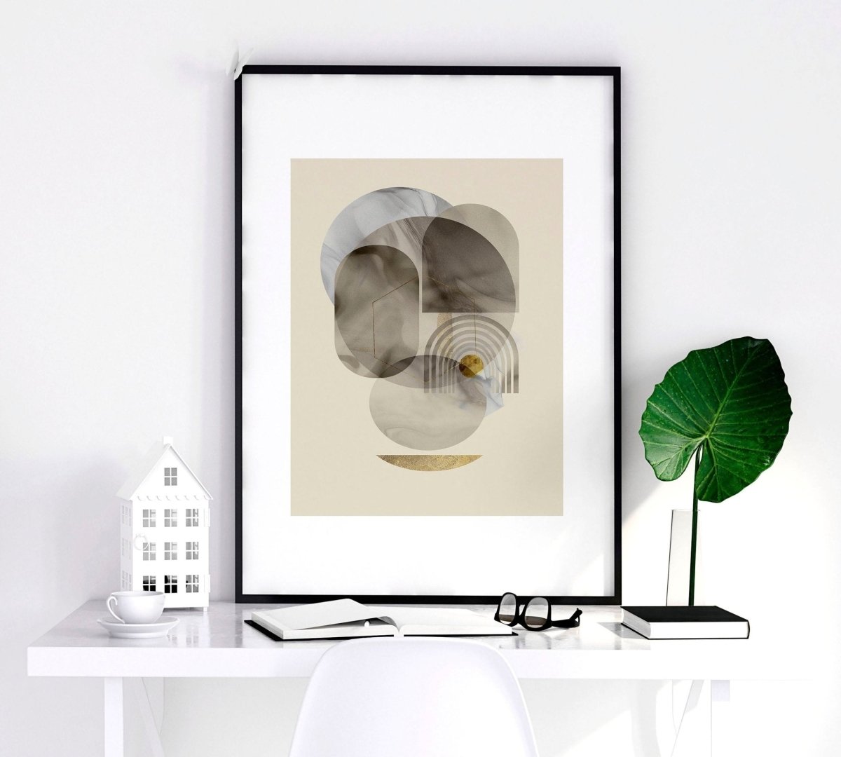 Wall art neutral | set of 3 framed wall art prints - Joe’s Haven