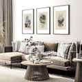 Wall art neutral | set of 3 framed wall art prints - Joe’s Haven