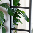 Mio - Full Length Black Metal Arched Window Mirror - 180cm x 90cm. - Joe’s Haven