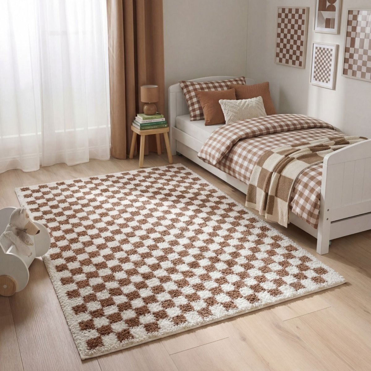 Moodi Shaggy Terra Pixelate Rug - Joe’s Haven