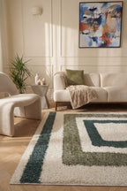 Moodi Shaggy Green Marina Rug - Joe’s Haven