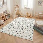 Moodi Shaggy Green Drizzle Rug - Joe’s Haven