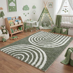 Moodi Shaggy Green Reverie Rug - Joe’s Haven
