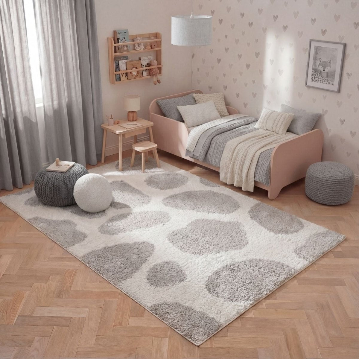 Moodi Shaggy Grey Tarn Rug - Joe’s Haven