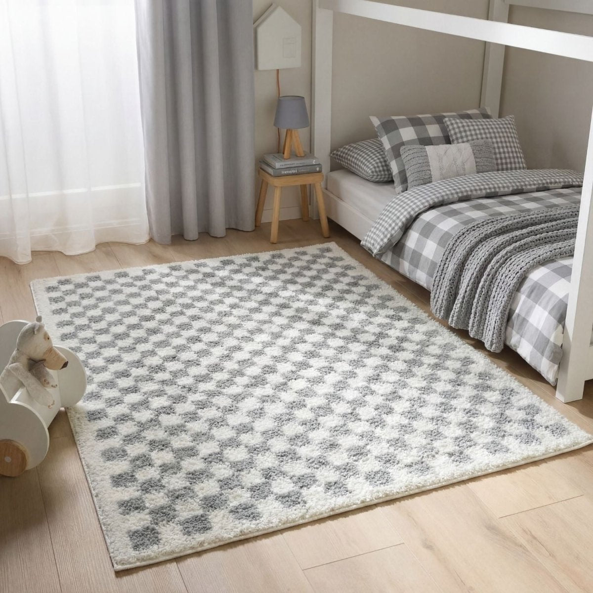 Moodi Shaggy Grey Mulberry Rug - Joe’s Haven