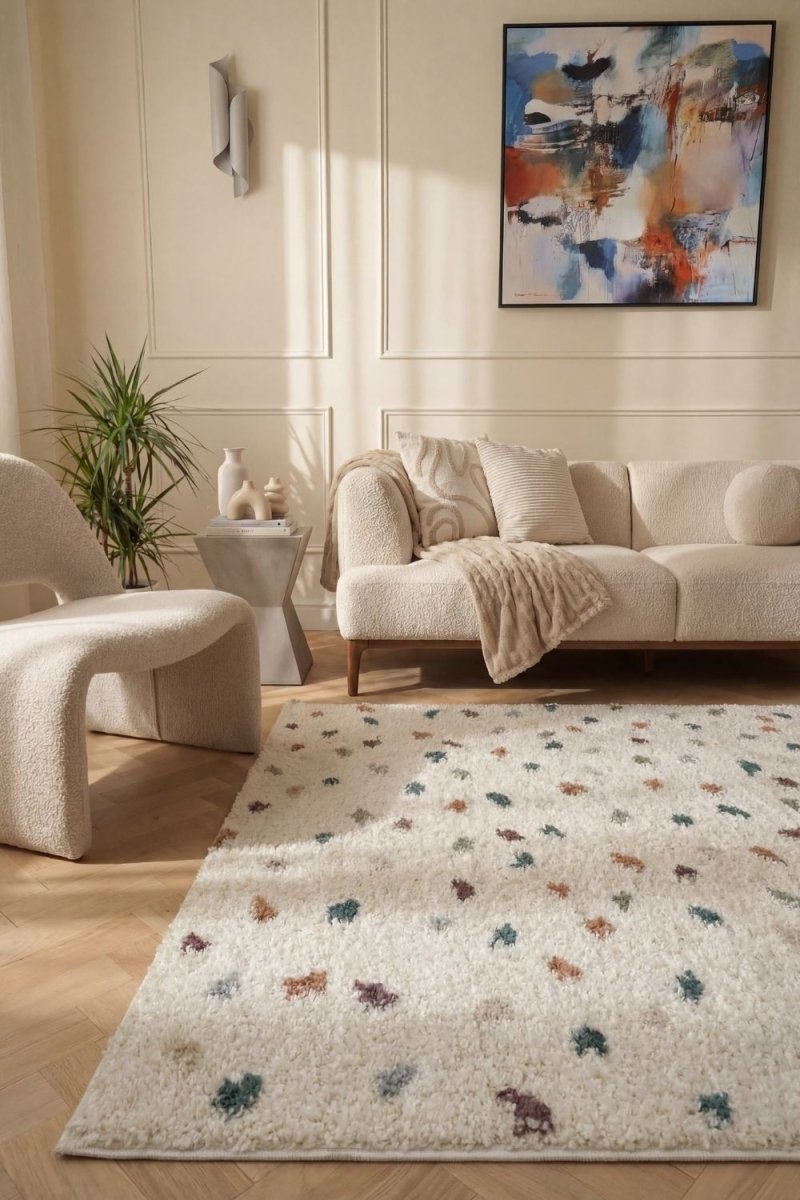Moodi Shaggy Multicolour Jubile Rug - Joe’s Haven