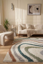 Moodi Shaggy Multicolour Mirage Rug - Joe’s Haven