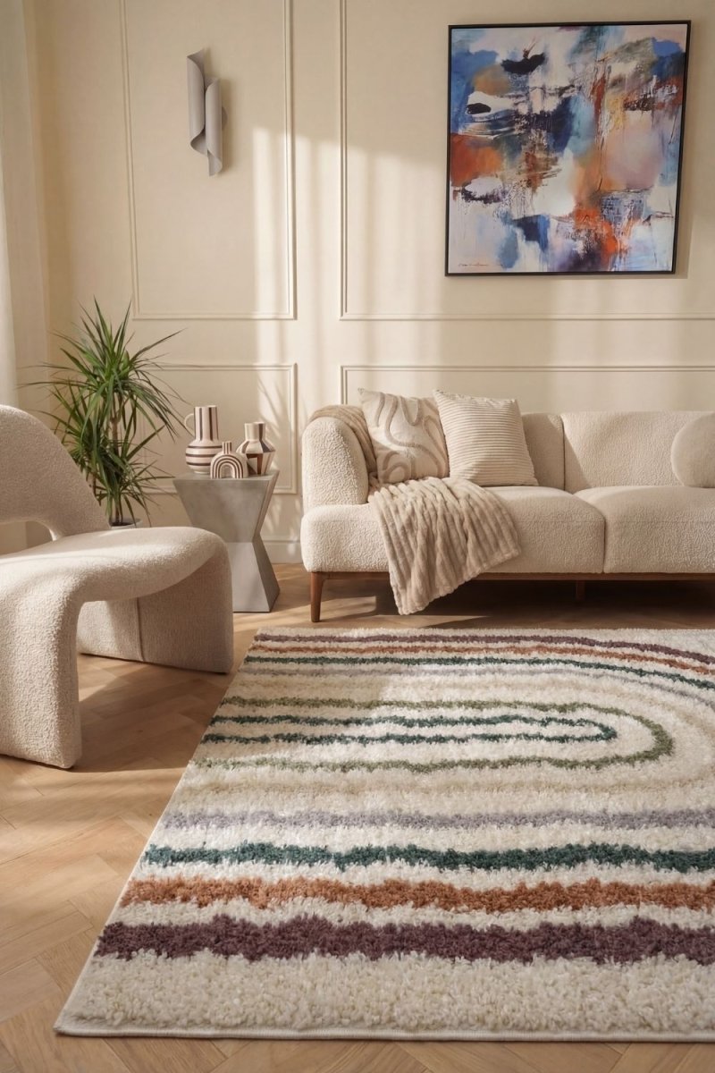 Moodi Shaggy Multicolour Raincat Rug - Joe’s Haven