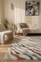 Moodi Shaggy Multicolour Tidecrest Rug - Joe’s Haven