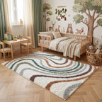 Moodi Shaggy Multicolour Mirage Rug - Joe’s Haven