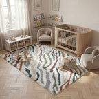 Moodi Shaggy Multicolour Tidecrest Rug - Joe’s Haven