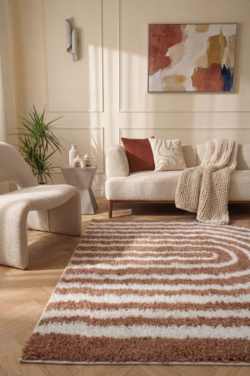 Moodi Shaggy Terra Tawny Rug - Joe’s Haven