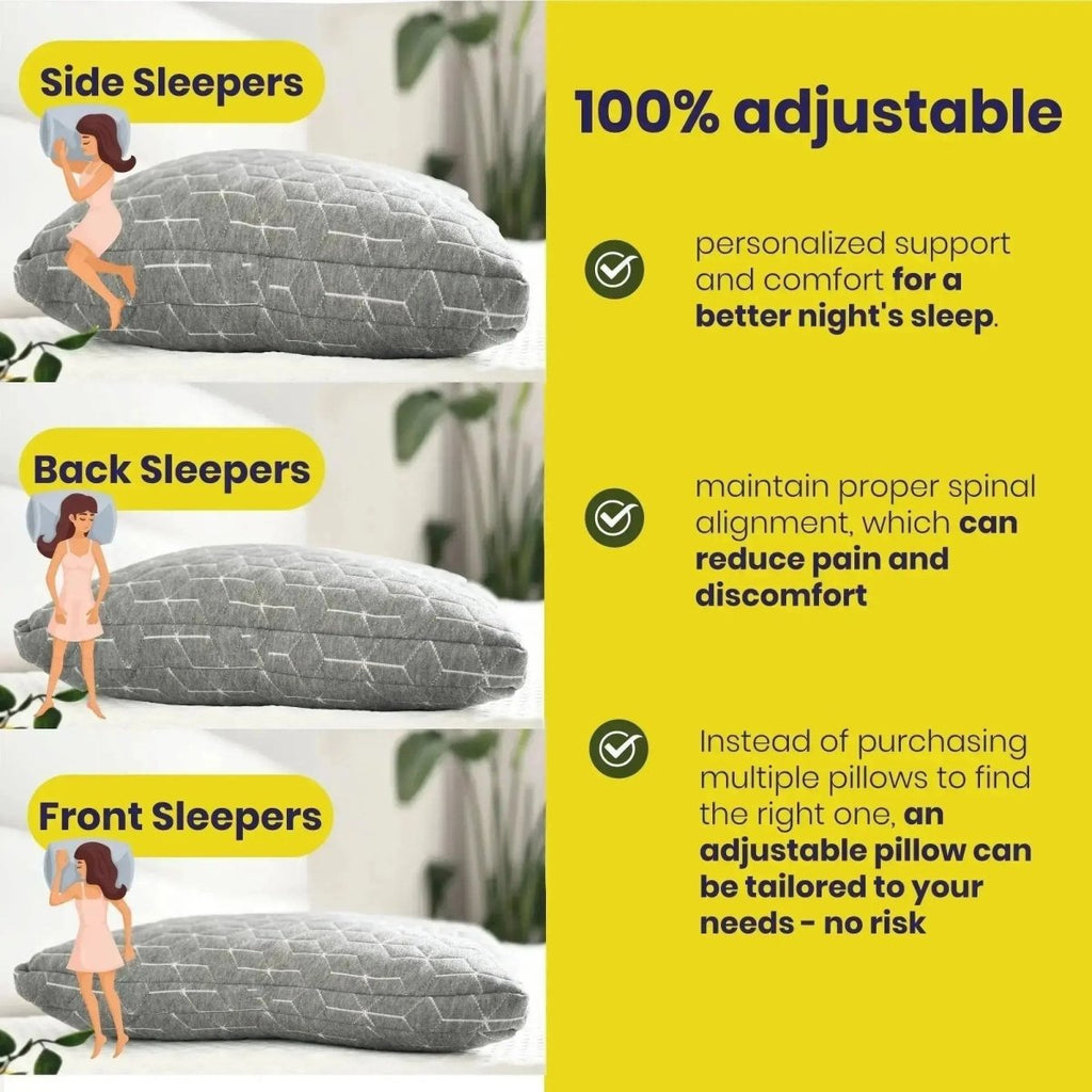 Brightr® MoonHug Adjustable Memory Foam pillow - Joe’s Haven