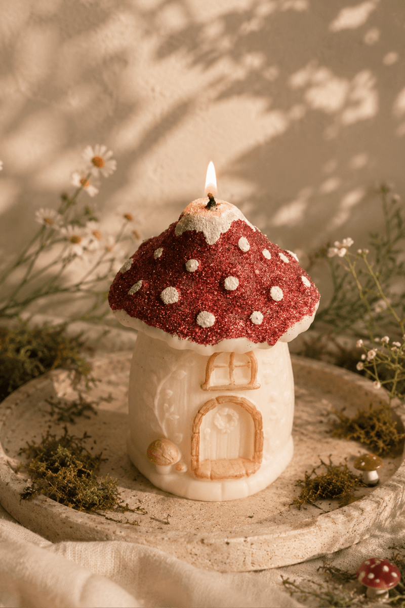 Mushroom House Candle - Joe’s Haven