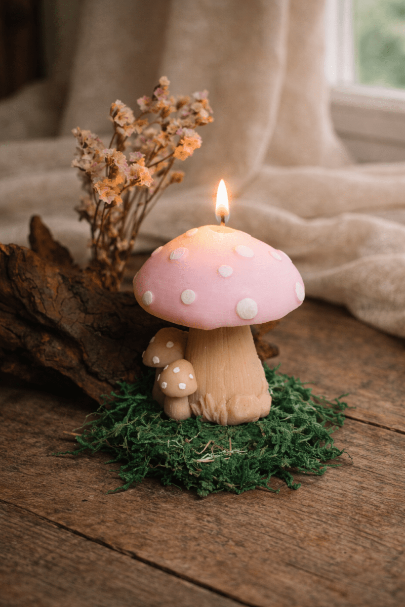 Mushroom Family Candle - Joe’s Haven