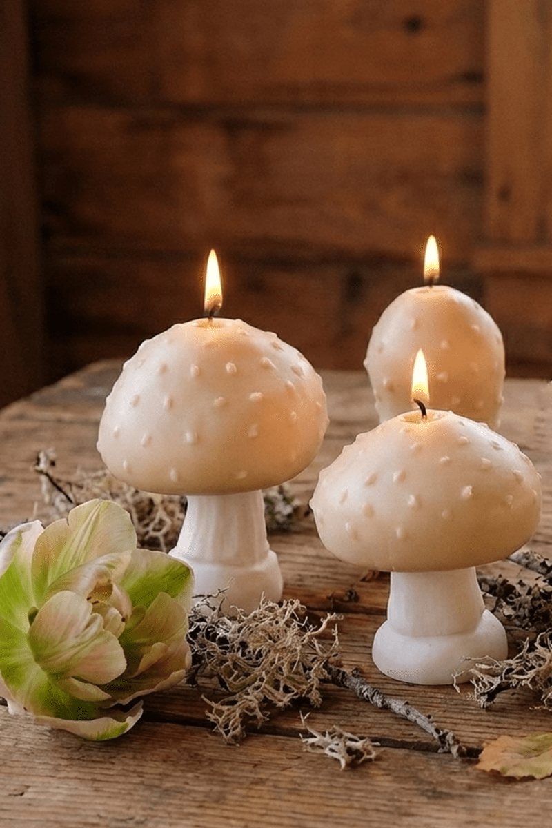 Mushroom Shaped Candles - Joe’s Haven