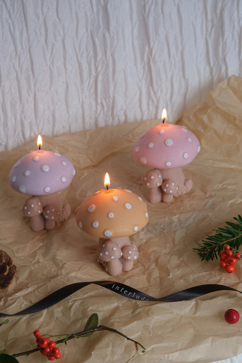 Mushroom Family Candle - Joe’s Haven