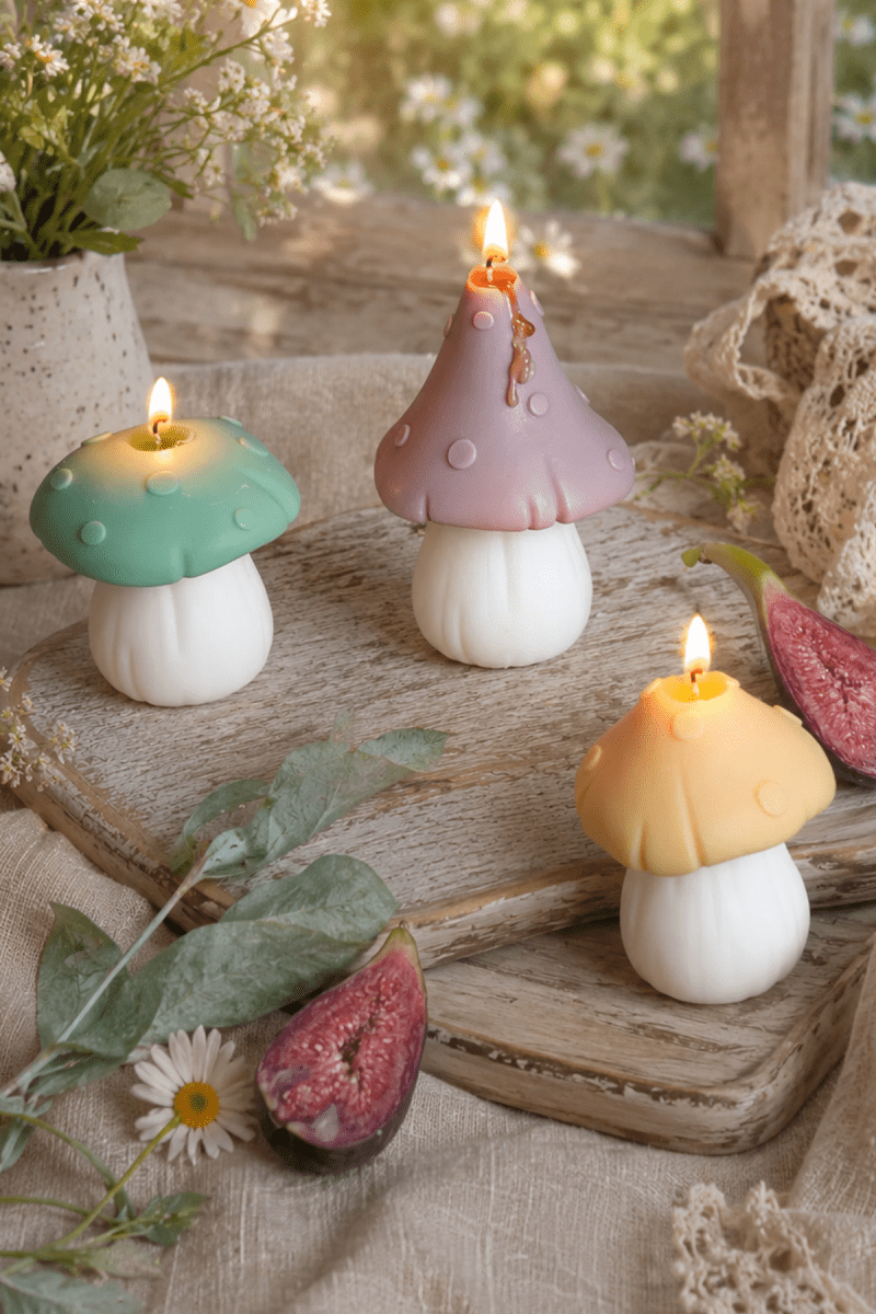 Mushroom Shaped Candles - Joe’s Haven
