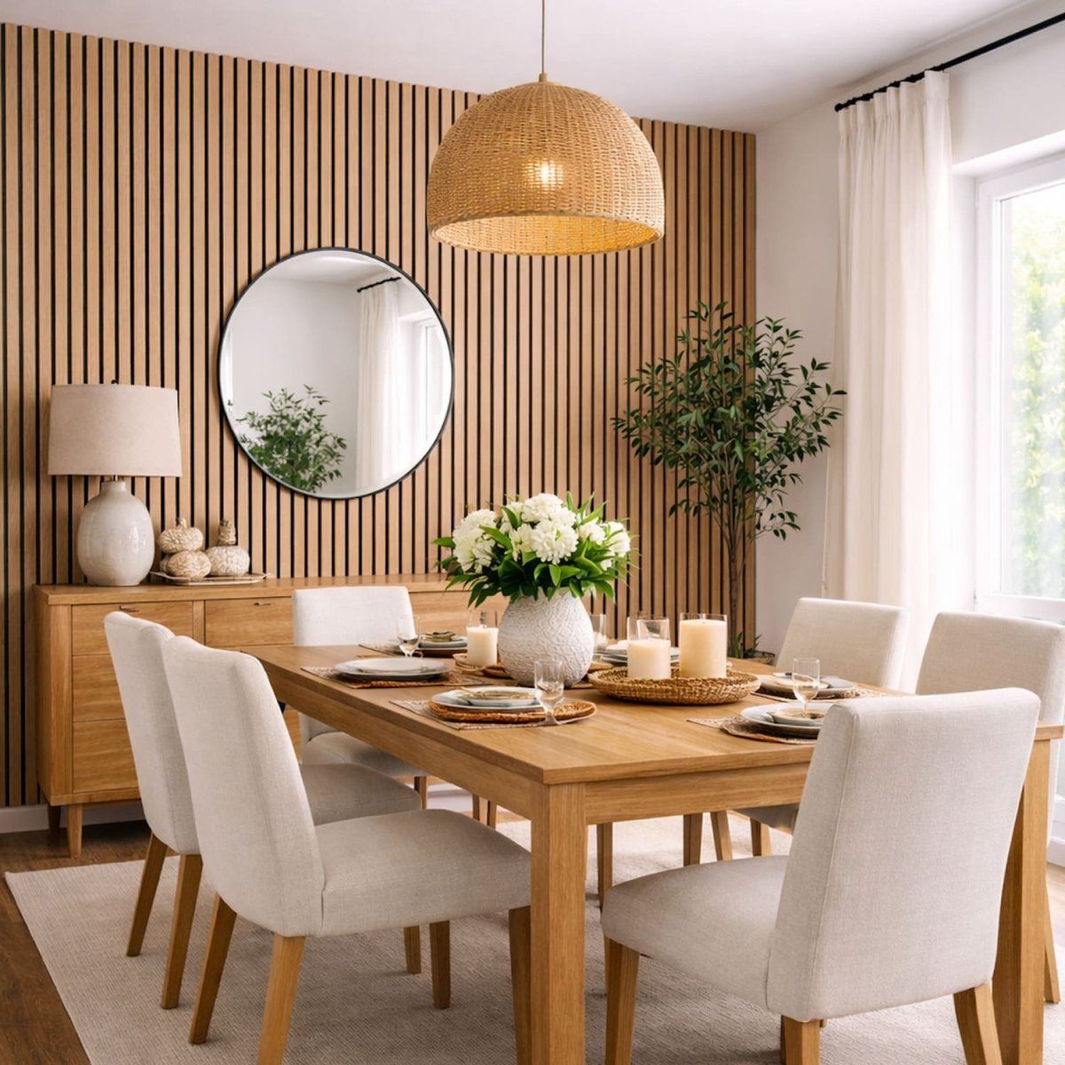 Natural Oak Acoustic Wall Panels - Joe’s Haven