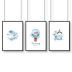 Childrens bedroom wall decor | set of 3 Wall art for Nursery