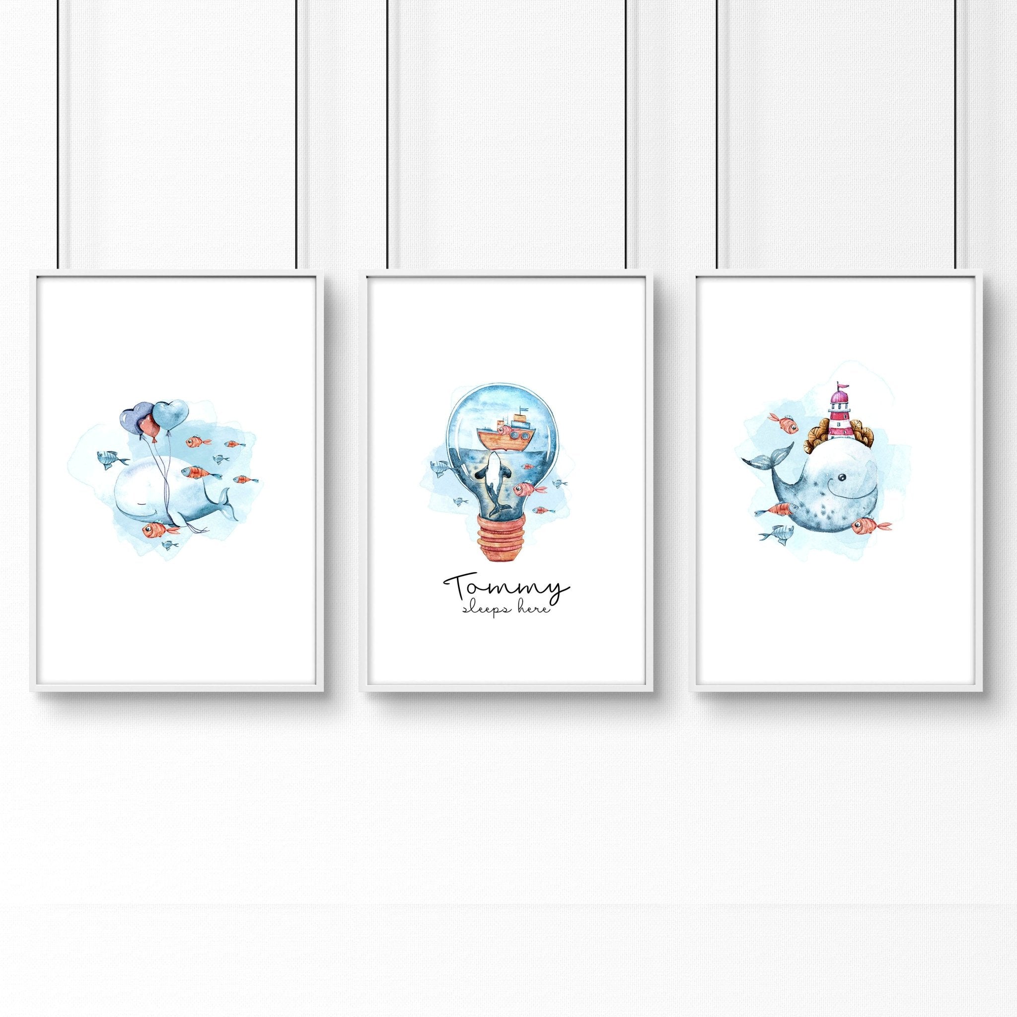 Childrens bedroom wall decor | set of 3 Wall art for Nursery