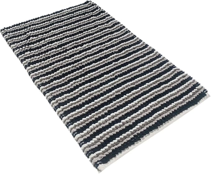 OLIVIA ROCCO Amalfi 2 Piece Bath Mat Set 100% Cotton Jumbo Plush Absorbent Pedestal Bath - Joe’s Haven