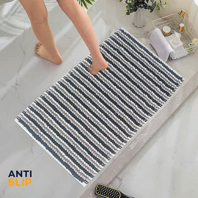 OLIVIA ROCCO Amalfi 2 Piece Bath Mat Set 100% Cotton Jumbo Plush Absorbent Pedestal Bath - Joe’s Haven