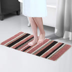 OLIVIA ROCCO Padstow Stripe Bathmat 50 x 80 cm Quick-Drying Anti-Slip Absorbent Durable - Joe’s Haven