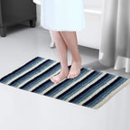OLIVIA ROCCO Padstow Stripe Bathmat 50 x 80 cm Quick-Drying Anti-Slip Absorbent Durable - Joe’s Haven