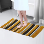 OLIVIA ROCCO Padstow Stripe Bathmat 50 x 80 cm Quick - Drying Anti - Slip Absorbent Durable - Joe’s Haven