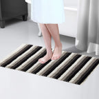 OLIVIA ROCCO Padstow Stripe Bathmat 50 x 80 cm Quick-Drying Anti-Slip Absorbent Durable - Joe’s Haven