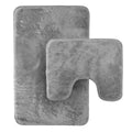 OLIVIA ROCCO 2 Piece Bath Mat Set Non Slip Super Absorbent Quick Dry Extra Soft Plush Rug - Joe’s Haven