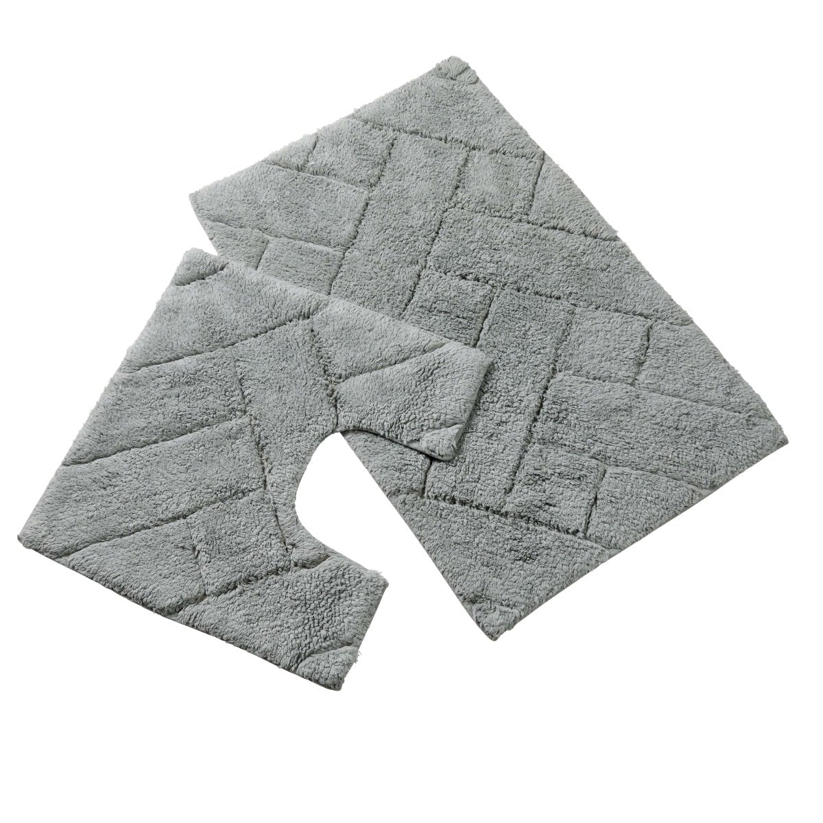 OLIVIA ROCCO Bali Bath Mat And Pedestal Set Luxurious Super Absorbent Easy Care Non Slip - Joe’s Haven
