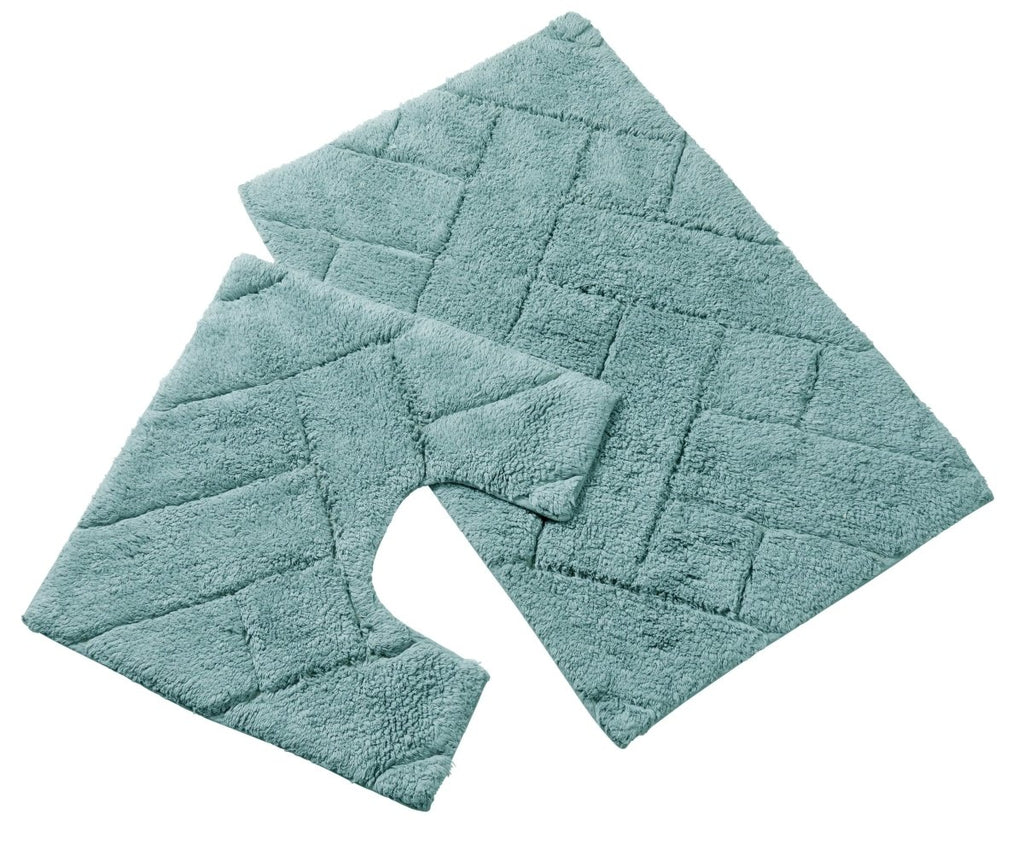 OLIVIA ROCCO Bali Bath Mat And Pedestal Set Luxurious Super Absorbent Easy Care Non Slip - Joe’s Haven