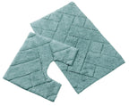 OLIVIA ROCCO Bali Bath Mat And Pedestal Set Luxurious Super Absorbent Easy Care Non Slip - Joe’s Haven