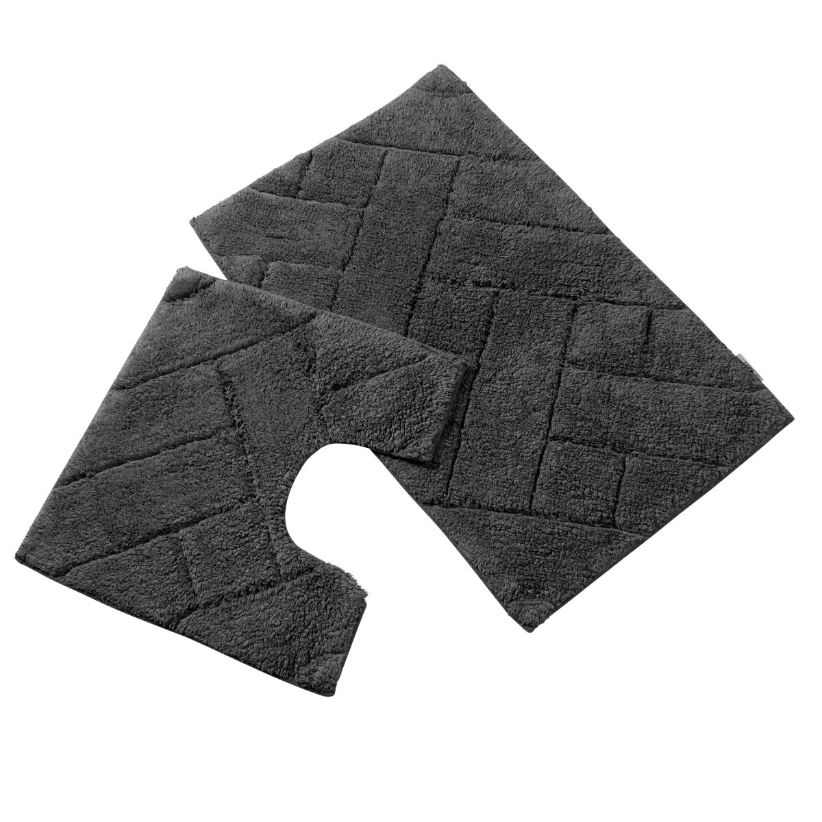 OLIVIA ROCCO Bali Bath Mat And Pedestal Set Luxurious Super Absorbent Easy Care Non Slip - Joe’s Haven