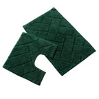 OLIVIA ROCCO Bali Bath Mat And Pedestal Set Luxurious Super Absorbent Easy Care Non Slip - Joe’s Haven