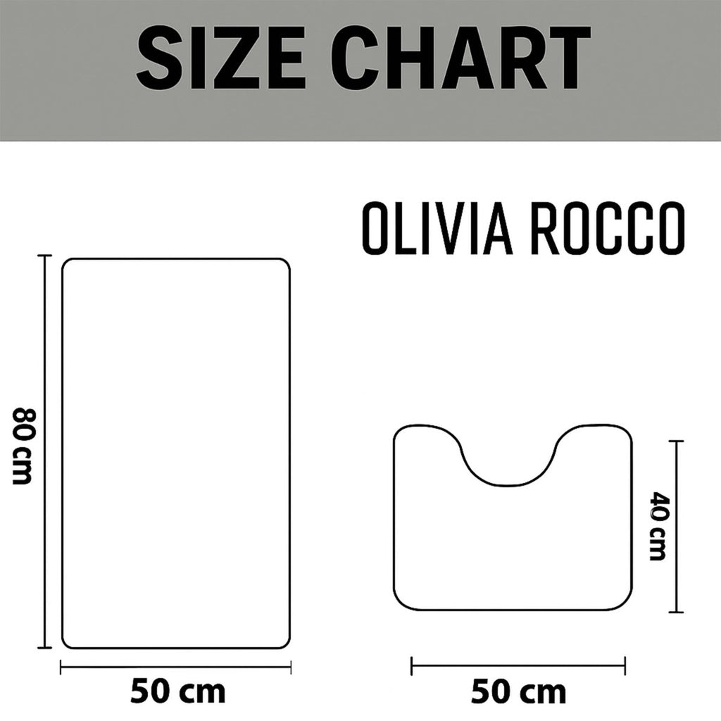 OLIVIA ROCCO Bali Bath Mat And Pedestal Set Luxurious Super Absorbent Easy Care Non Slip - Joe’s Haven