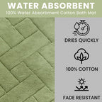 OLIVIA ROCCO Bali Bath Mat And Pedestal Set Luxurious Super Absorbent Easy Care Non Slip - Joe’s Haven
