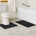 OLIVIA ROCCO Monaco 2 Piece Bath Mat And Pedestal Set Non Slip Water Absorbent 100% Cotton Easy - Care Hotel - Quality Textile - Joe’s Haven