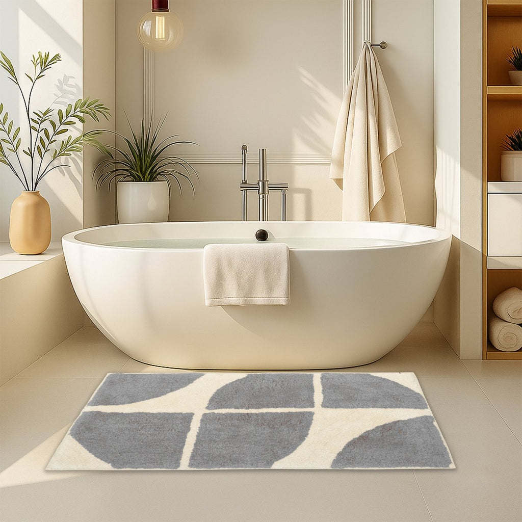 OLIVIA ROCCO Stockholm Bath Mat Non Slip Backing Super Soft Water Absorbent Cotton Blend - Joe’s Haven