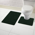 OLIVIA ROCCO Cali Bubbles Emerald Green Bath Mat And Pedestal Set Non Slip Hotel - Quality Everyday Comfort - Joe’s Haven