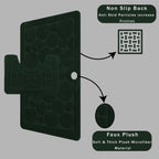 OLIVIA ROCCO Cali Bubbles Emerald Green Bath Mat And Pedestal Set Non Slip Hotel - Quality Everyday Comfort - Joe’s Haven