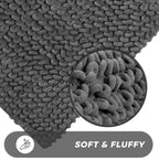OLIVIA ROCCO Jumbo Loop Bath Mat Non Slip Water Absorbent Rug Easy - Care Hotel - Quality Textile - Joe’s Haven