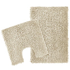 OLIVIA ROCCO Como 2 - Piece Natural Bath Mat And Pedestal Set Non - Slip Super Absorbent - Joe’s Haven