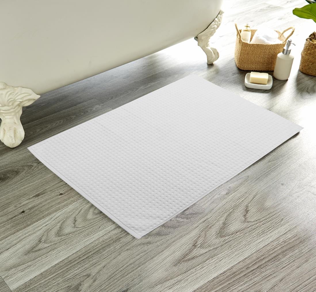 OLIVIA ROCCO Luxe Deep Cotton Pile Bath Mats Handcrafted Eco Friendly Absorbent Quick - Joe’s Haven
