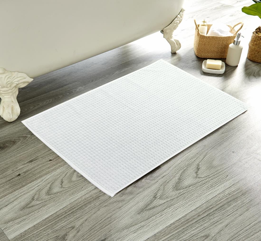 OLIVIA ROCCO Luxe Deep Cotton Pile Bath Mats Handcrafted Eco Friendly Absorbent Quick - Joe’s Haven
