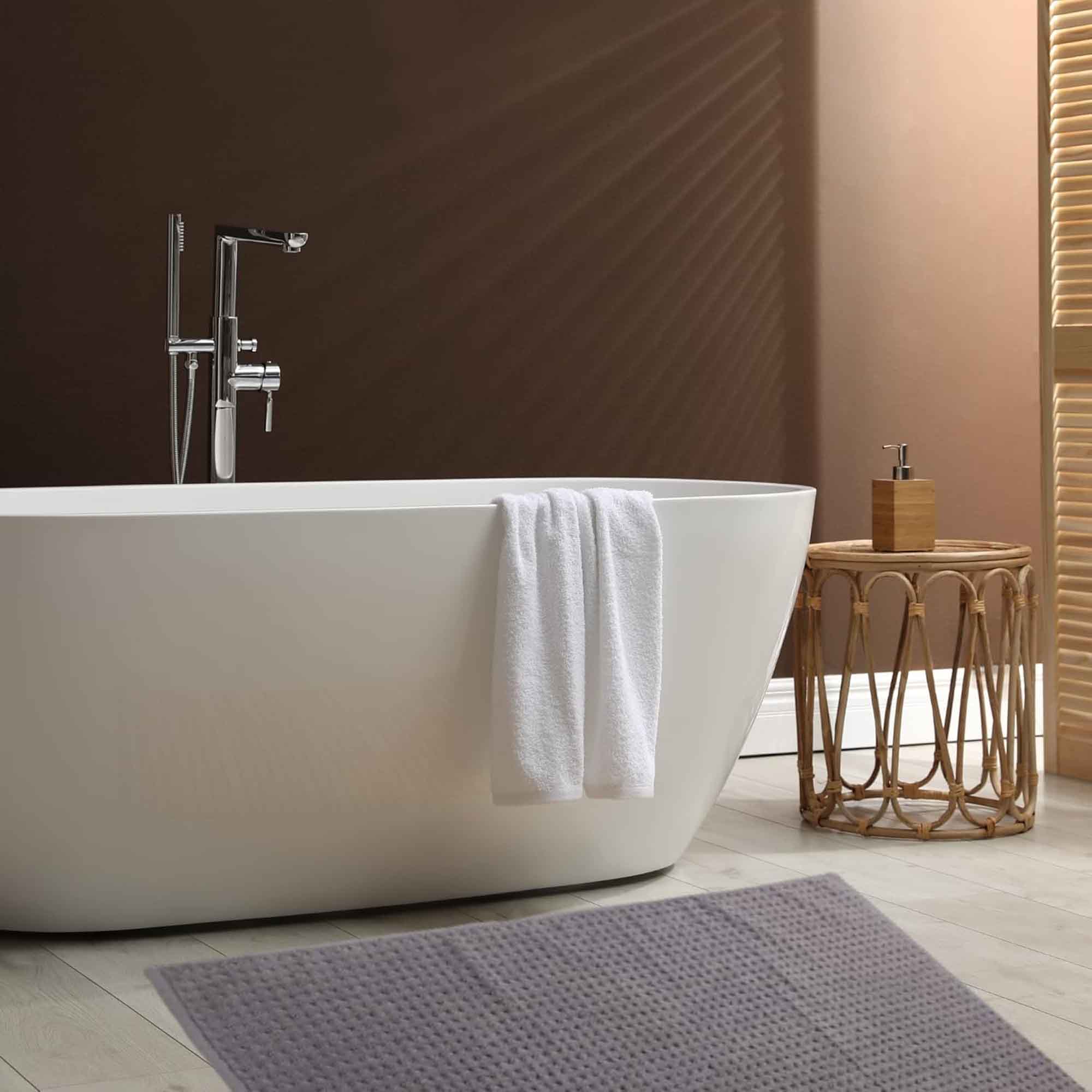 OLIVIA ROCCO Pack Of 3 Luxe Ultra - Soft Deep Cotton Pile Bathmats Eco - Friendly Absorbent - Joe’s Haven