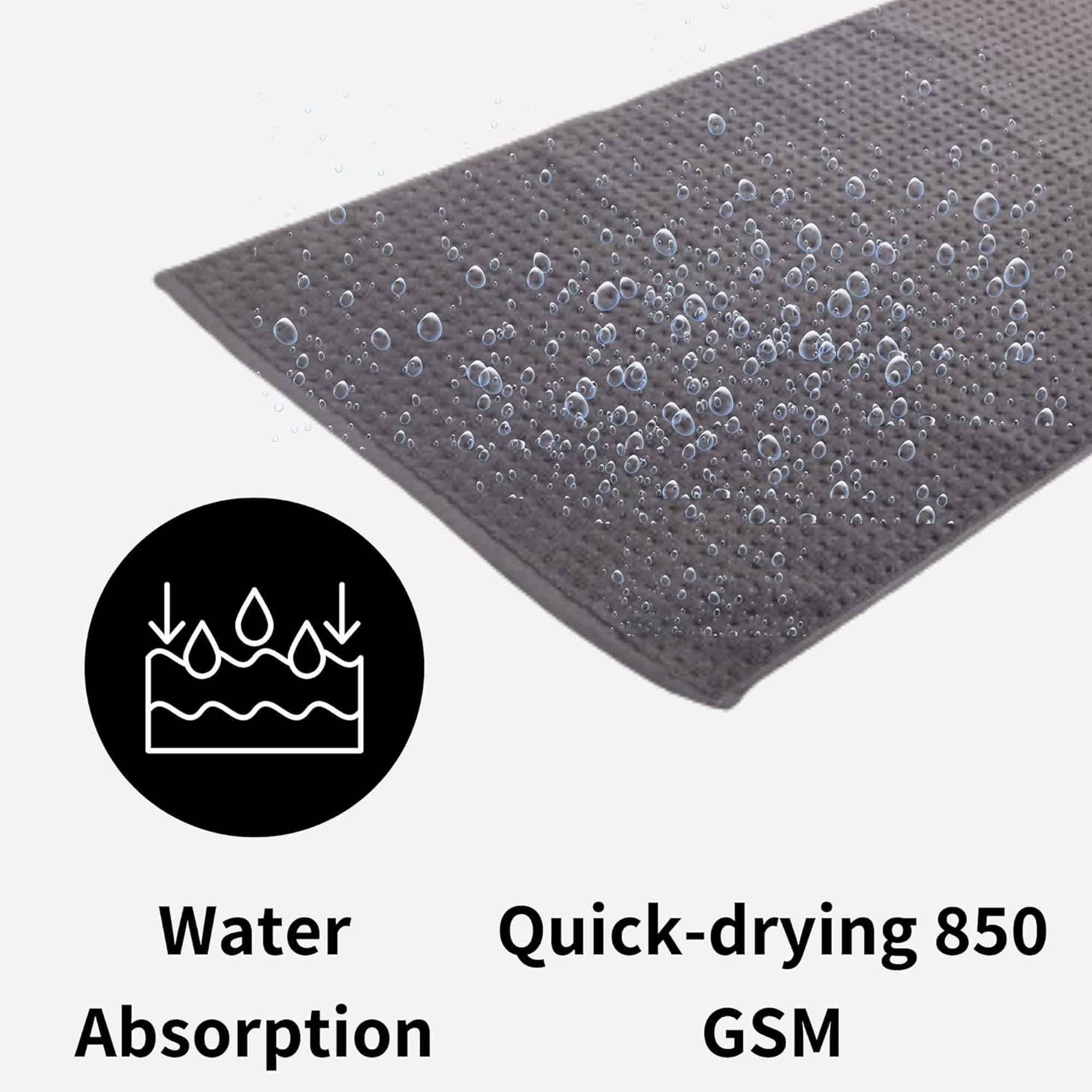 OLIVIA ROCCO Pack Of 3 Luxe Ultra - Soft Deep Cotton Pile Bathmats Eco - Friendly Absorbent - Joe’s Haven
