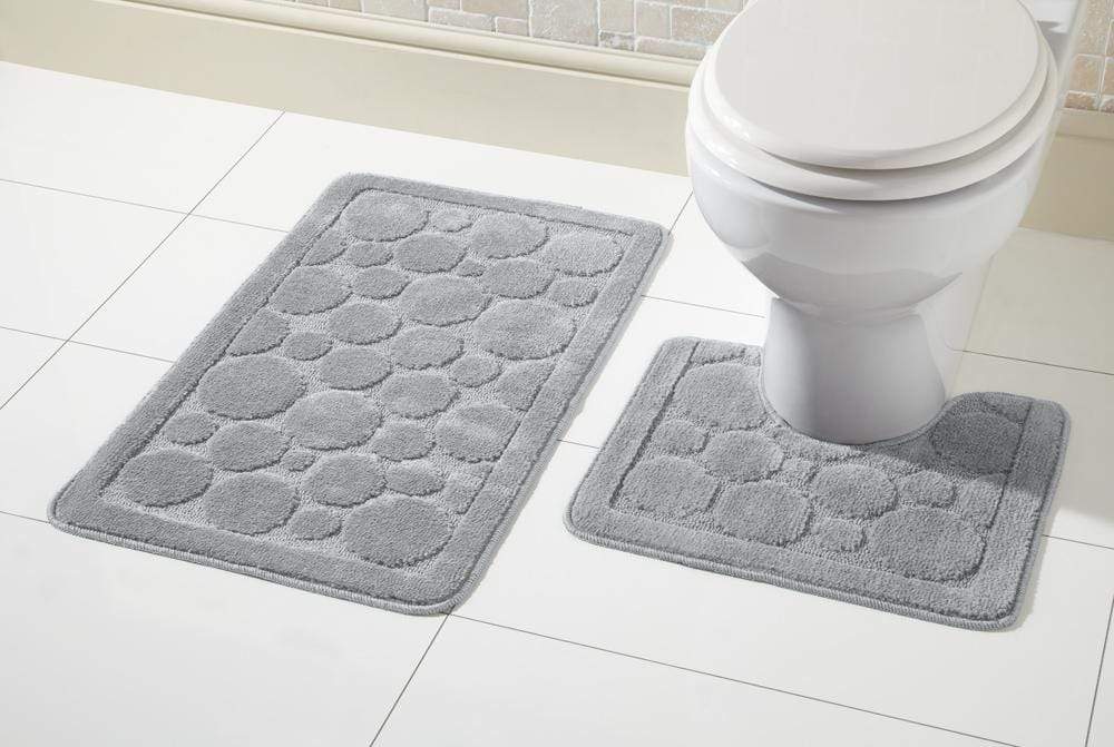 OLIVIA ROCCO Cali Bath Mat And Pedestal Set Ultra Soft Non Slip Highly Absorbent - Joe’s Haven